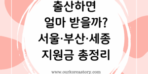 출산하면 얼마 받을까? 서울·경기출산하면 얼마 받을까? 서울·부산·세종 등 지역별 출산지원금 비교 썸네일 이미지