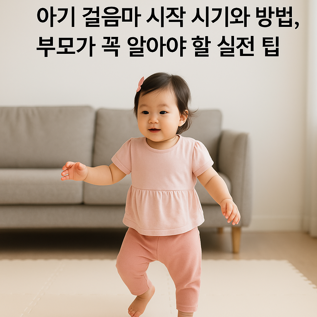 아기 걸음마 시기, 방법, 부모를 위한 꿀팁 안내 이미지