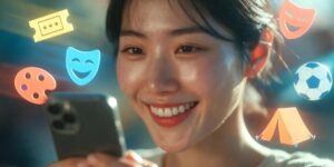 2026 경기컬처패스 6만원 신청하는 여성